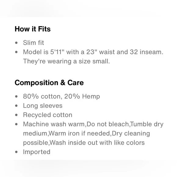 Levi’s denim corset long sleeve blouse (Updated sizes) - Picture 14 of 15